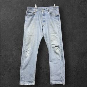 Vintage Levis 501 2000s Y2K Button Fly Grunge Jeans Size 32